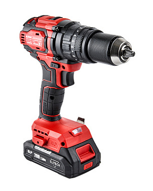 Дрель-шуруповерт ударная аккумуляторная ELITECH ДА 20УБЛ2 2х2Ah