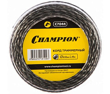 Леска триммерная (треугольник витой) 2мм х 15м Tri-twist CHAMPION C7044
