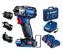 Дрель-шуруповерт аккумуляторная LMS ЗУБР Профи DB-50-22-H3 Компакт Комби 2х2Ah