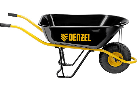 Тачка строительная усиленная пневмо колесо DENZEL 689965