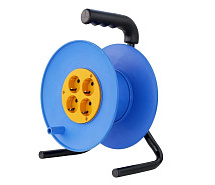 Катушка без провода 240мм 4 гнезда с заземлением GLANZEN EL-00-240Z