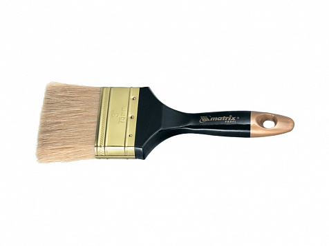 Кисть плоская (натуральная) 2" деревянная ручка Профи MTX 83152