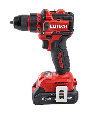 Дрель-шуруповерт аккумуляторная ELITECH ДА 20БЛ2 2х2Ah