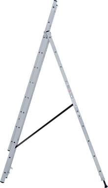 Лестница-стремянка 3-секционная алюминиевая Новая Высота NV1230 3х10