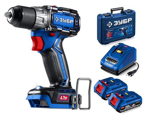 Дрель-шуруповерт аккумуляторная LMS ЗУБР Профи DB-50-22 Компакт 2х2Ah