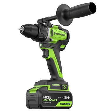 Дрель-шуруповерт аккумуляторная GREENWORKS GD24DD90 1х4Ah 3707507CUB