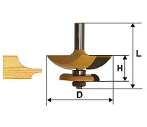 Фреза фигерейная горизонтальная двухсторонняя ф79.4мм хв.12м ЭНКОР 