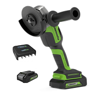 Шлифмашина угловая аккумуляторная GREENWORKS GD24AGK4 1х4Ah 3200207UB