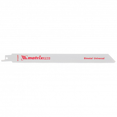 Полотна для сабельной пилы универсальные 200/1,8-2,5мм Bimetal S1122VF 2шт MATRIX 782002