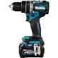 Дрель-шуруповерт ударная аккумуляторная MAKITA HP 002GD201 2х2,5Ah