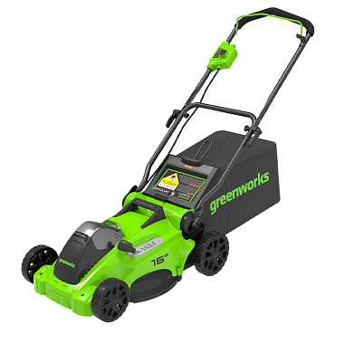 Газонокосилка аккумуляторная GREENWORKS GD40LM16XK4 1х4Ah 2517907UB