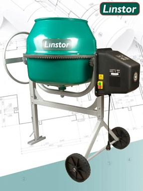 Бетоносмеситель (полиамидный венец) LINSTOR Б-120П