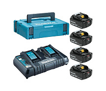 Набор: BL 1850B 18V 5,0Ah Li-ion 4шт + DC 18RD MAKITA MKP2PT184 198312-4