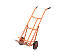 Тележка ручная 130кг 2-колесная литые колеса платформа 350х200 СИБРТЕХ 689493