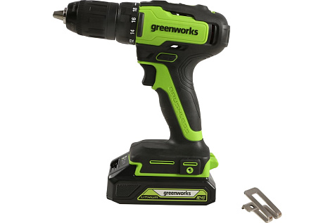 Дрель-шуруповерт аккумуляторная GREENWORKS GD24DD35 1х2Ah 3704007СUA