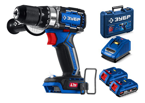 Дрель-шуруповерт аккумуляторная LMS ЗУБР Профи DB-70-22 2х2Ah