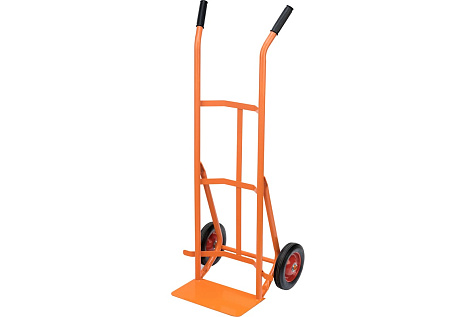 Тележка ручная 130кг 2-колесная литые колеса платформа 350х200 СИБРТЕХ 689493