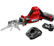 Пила сабельная аккумуляторная ЗУБР СПЛ-125-22 2х2Ah