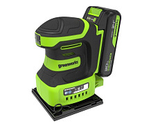 Шлифмашина вибрационная аккумуляторная GREENWORKS G24SS14 1х2Ah 3100507CUA