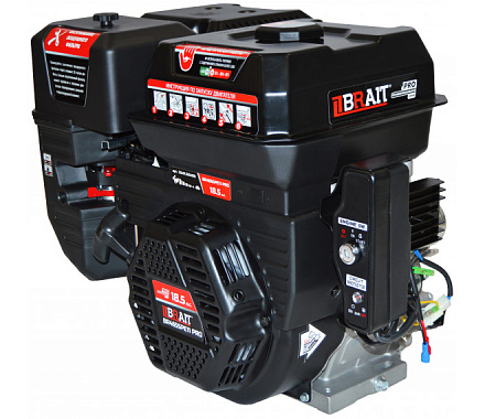 Двигатель бензиновый BRAIT BR465SPЕ11 PRO Shineray (18.5л.с.,вал 25мм, эл. стартер,катушка 11А)