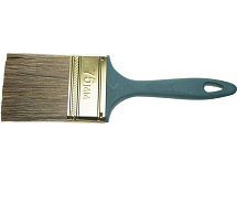 Кисть плоская смешанная 75мм пластмассовая ручка ЗУБР Лазурь-Мастер 4-01014-075