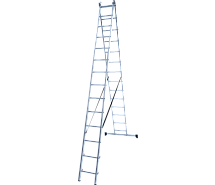 Лестница-стремянка 2-секционная алюминиевая Новая Высота NV1220 2х14