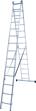 Лестница-стремянка 2-секционная алюминиевая Новая Высота NV1220 2х14