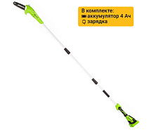 Высоторез аккумуляторный GREENWORKS G40PSFK4 1х4Ah 1401107/4