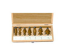 Набор фрез кромочных фигурных из 7шт хв.12мм ЭНКОР