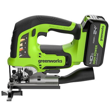 Лобзик аккумуляторный GREENWORKS GD24JS120 1x4Ah 3601407CUB