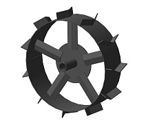 Грунтозацепы вал 30мм 445/120мм втулка 85мм сплошной обод 2шт