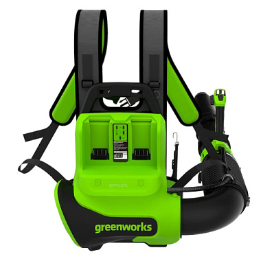 Воздуходув ранцевый аккумуляторный GREENWORKS GD40BPG2 1х4Ah 2408107UB