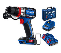 Дрель-шуруповерт ударная аккумуляторная LMS ЗУБР Профи DBS-70-22 2х2Ah