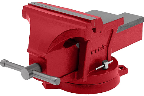 Тиски слесарные 200мм поворотные с наковальней MATRIX 18603