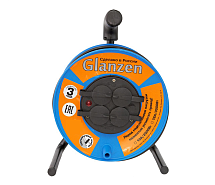 Удлинитель на катушке ПВС 3х1,5 IP44 30м 4гнезда GLANZEN EB-30-020