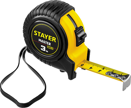 Рулетка 3м х 16мм обрезиненная STAYER Master 34025-03_z01