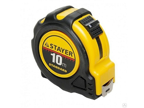Рулетка 10м х 25мм обрезиненная STAYER Master 34025-10_z01