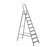 Стремянка алюминиевая 9 ступеней АЛЮМЕТ AM709