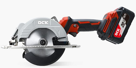 Пила дисковая аккумуляторная DCK KDMY125 2x5Ah