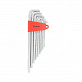 Набор 6-гранных ключей TORX T10-T50мм 9шт экстрадлинные сатинированные MATRIX 12307