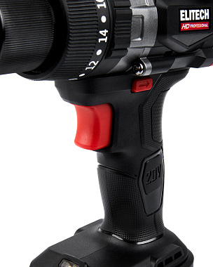 Дрель-шуруповерт ударная аккумуляторная ELITECH HD CD 20BL2 1х4Ah
