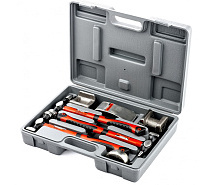 Набор рихтовочный 3молотка + 4наковальни в кейсе MATRIX 10845