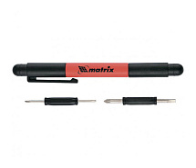 Ручка-отвертка с комбинированными битами для точных работ,PH0, PH000; SL 1.5, SL 3 CrV Matrix 11598