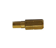 Насадка шестигранная SW4 25мм 1/4" С 6,3 Isotin USH