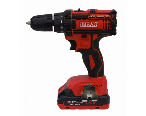Дрель-шуруповерт аккумуляторная BRAIT BCD18A 2х2Ah