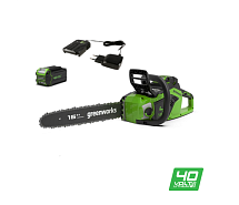 Пила цепная аккумуляторная GREENWORKS GD40CS18K5 1х5Ah 2005807UG