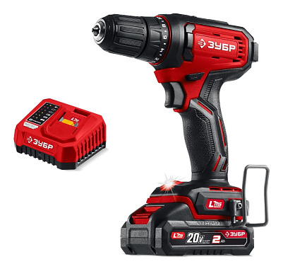 Дрель-шуруповерт аккумуляторная LMS ЗУБР ДШ-40-21 1х2Ah