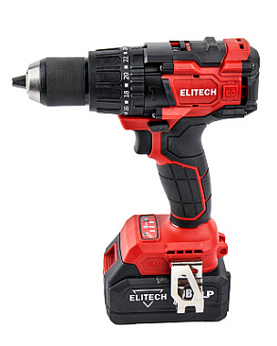 Дрель-шуруповерт ударная аккумуляторная ELITECH ДА 21УБЛ2 2х4Ah