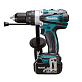 Дрель-шуруповерт ударная аккумуляторная MAKITA DHP 458RFE 2х3Ah