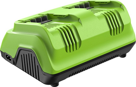 Устройство зарядное 24V 8А для 2-аккумуляторов GREENWORKS G24X2C8 2958807